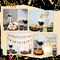 240 Pcs 50th Birthday Party Tableware Sets Include Plates Napkins 9oz Cups Cutlery Anniversary Dinnerware Party Supplies for Men Women Him Her, Serve 30 Guests (Black Gold)